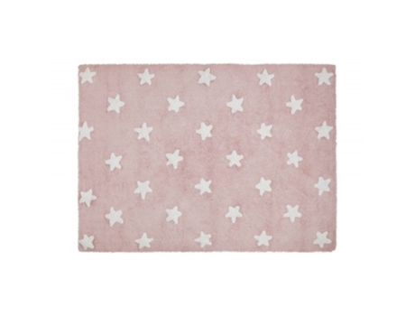 Tapete  Pink Stars White (120 x160 cm)