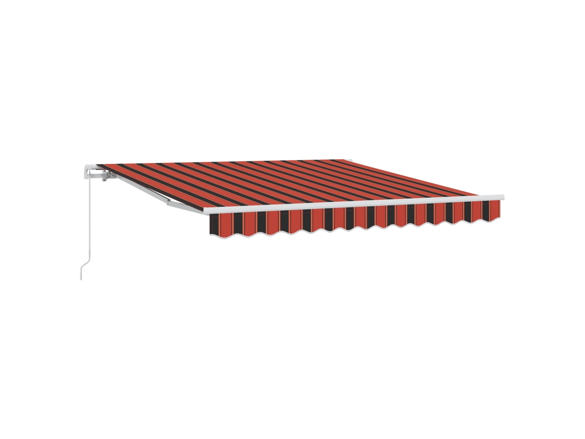 Conjunto 1 Toldo Externo Vidaxl Laranja Poliéster (350 X 250 Cm)
