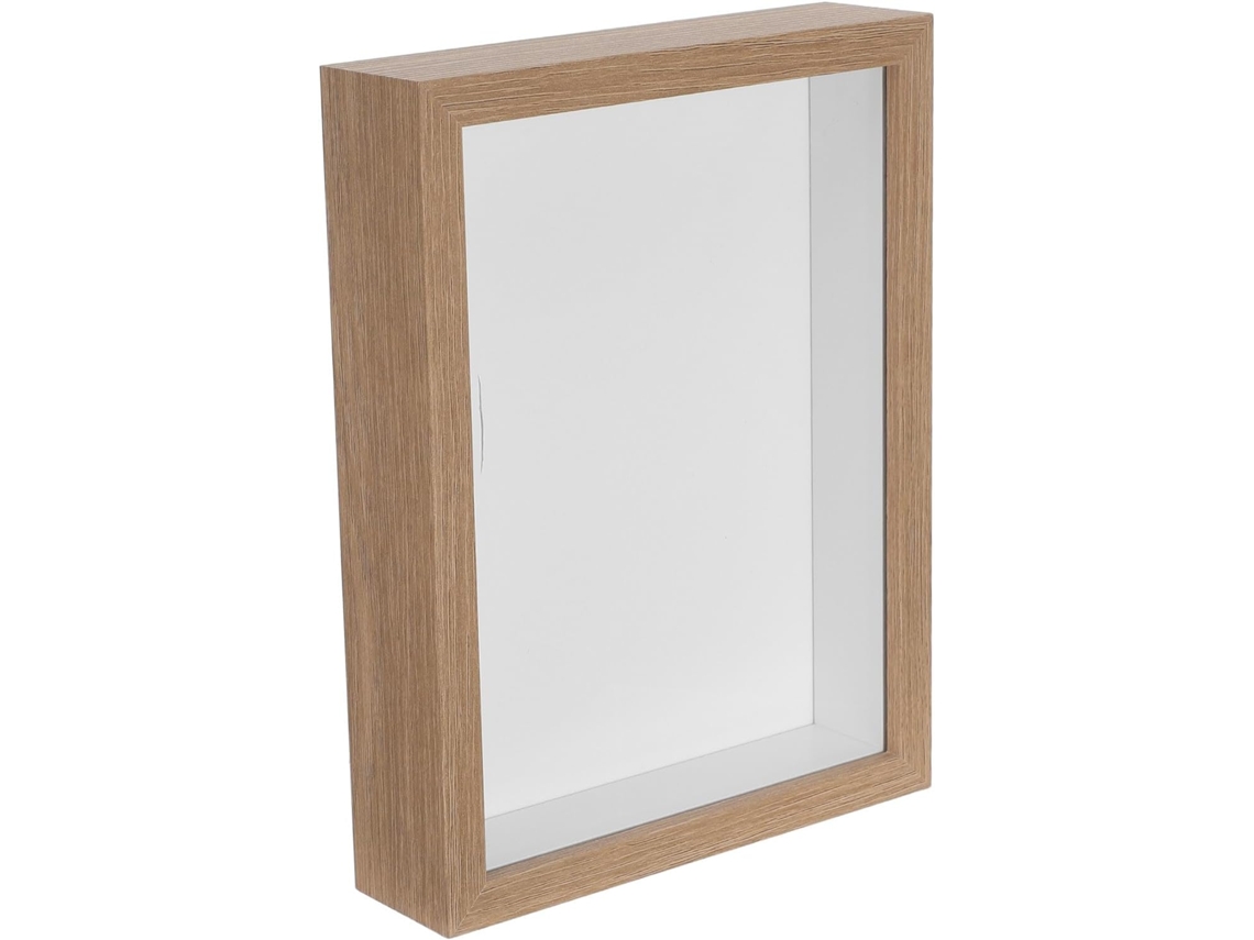 Shineofi Elegante Moldura Para Exibição De Insetos Em Mdf Bege, Caixa De Armazenamento Com Tampa Para Coleções