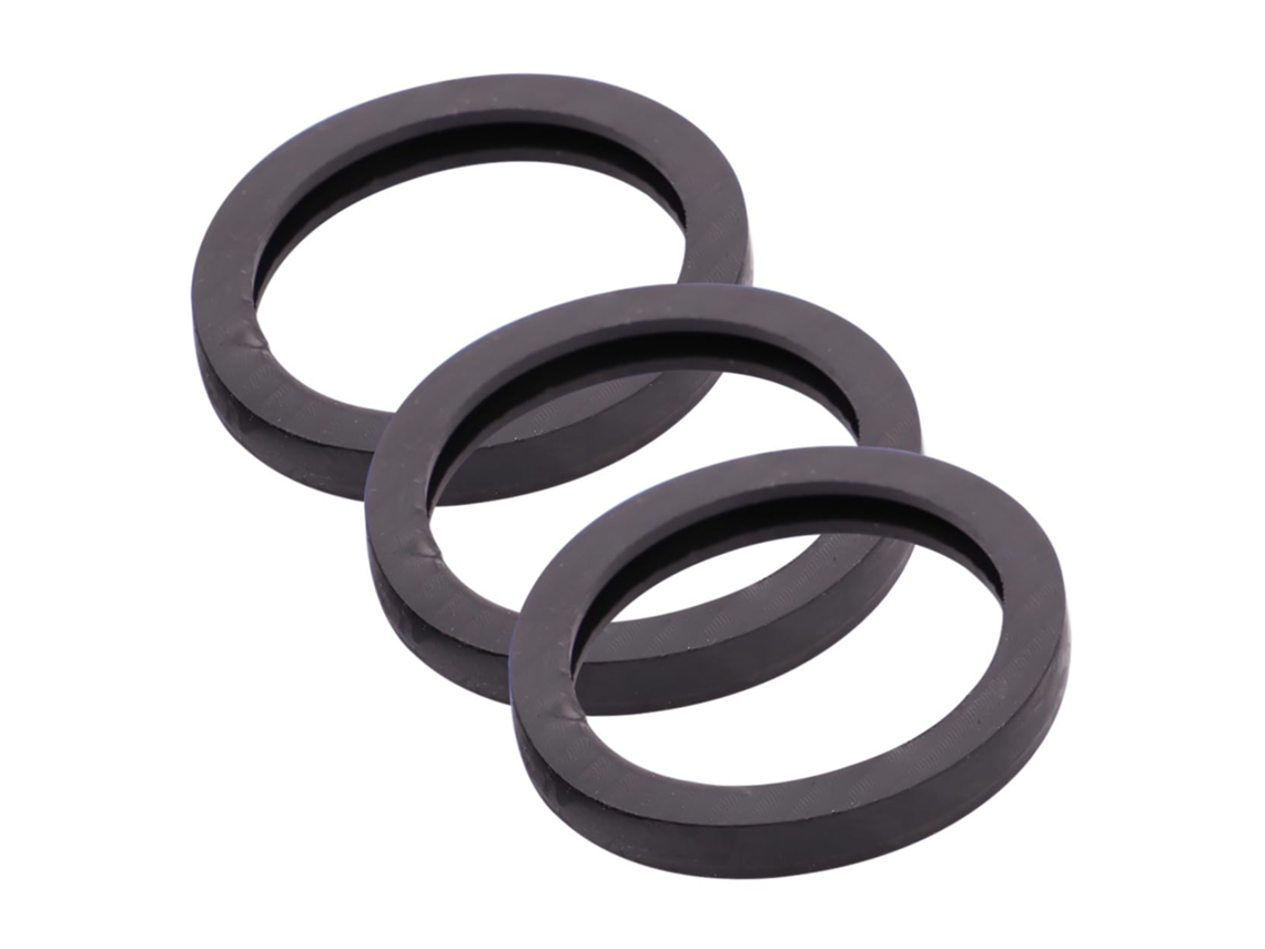 Conjunto De 3 Juntas De Borracha Para Bico Do Tanque De Combustível | Preto