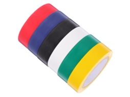 Fita Isolante De Pvc Larga, Pacote Com 6 Rolos Para Uso Interno, Resistente A Altas Temperaturas E Adequada Para Tubos
