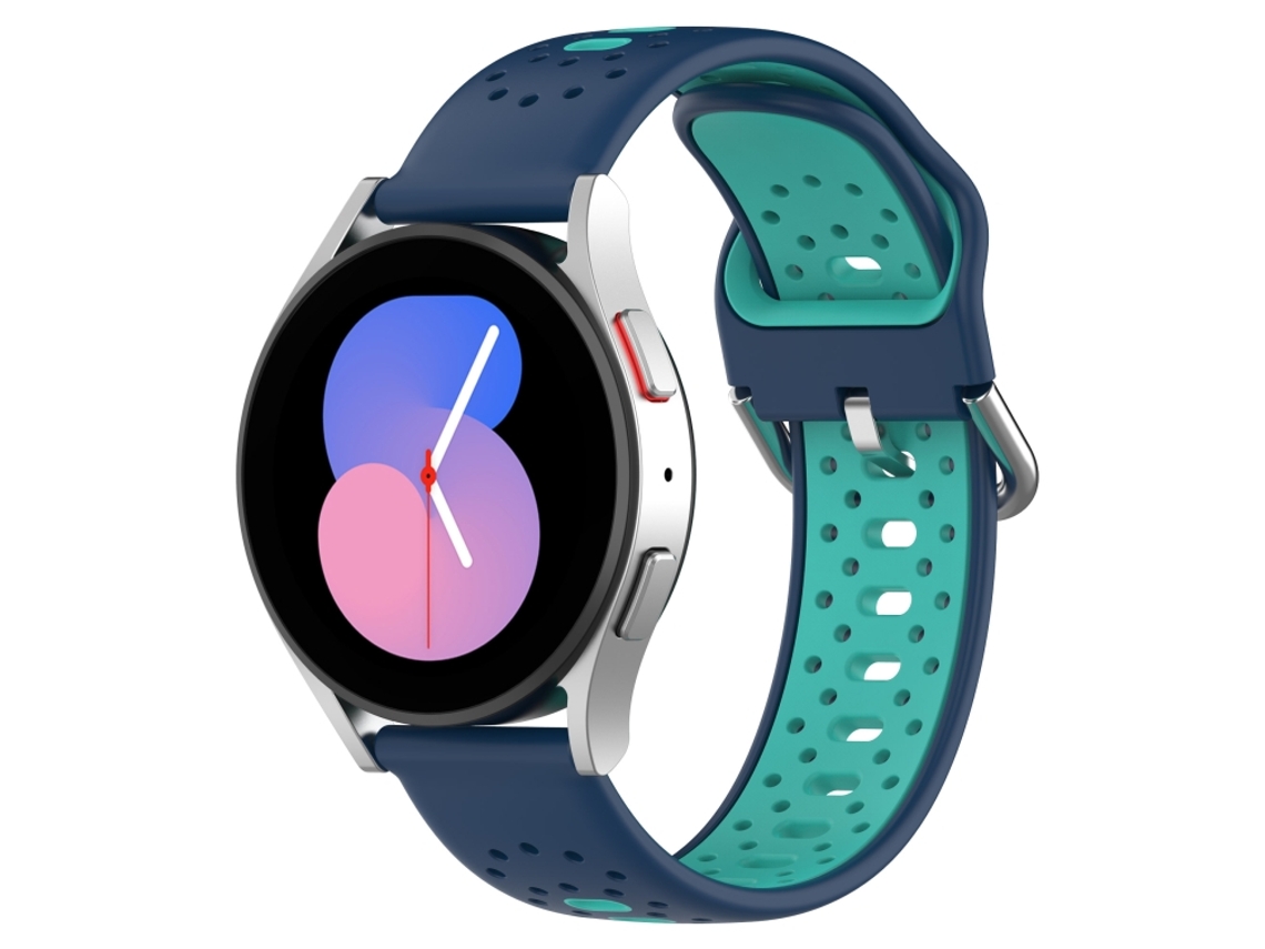 Bracelete Loop Nylon para Samsung Galaxy Watch 7/6/5/4 XIAOMOYU com fivela magnética arco-íris