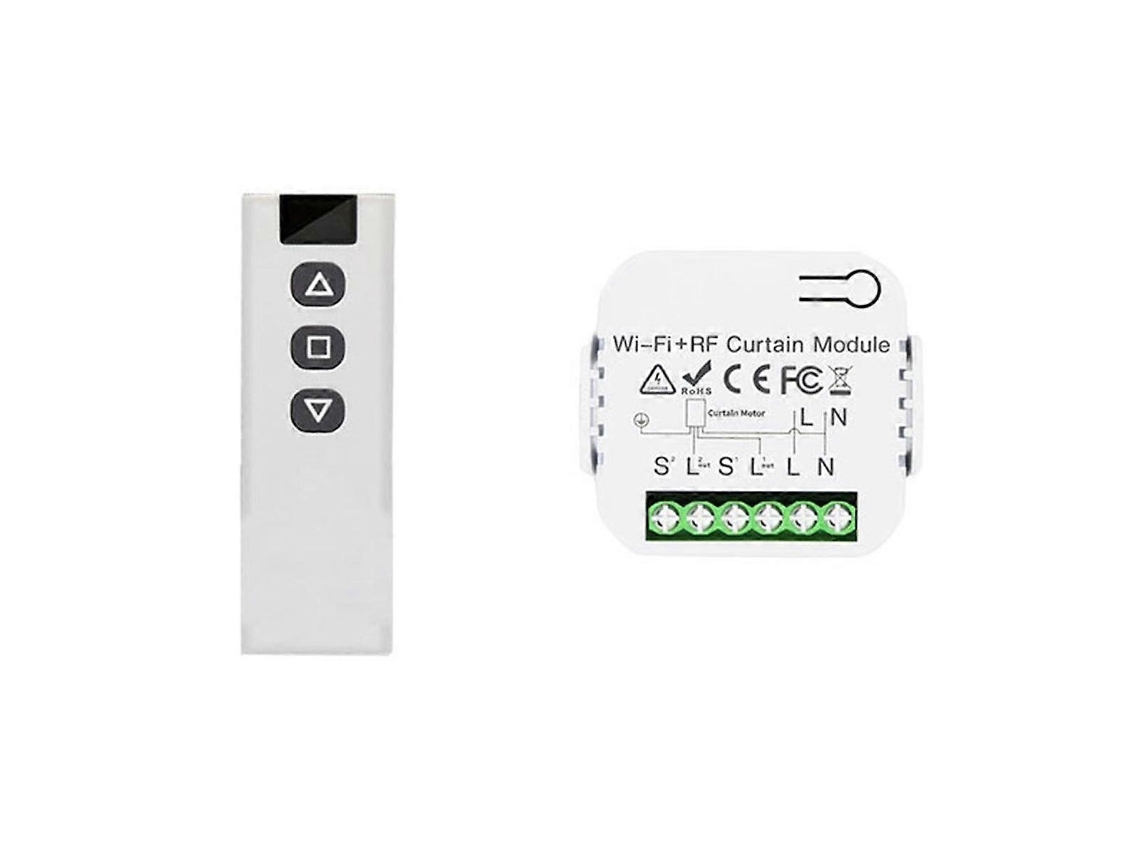 Lurelia Interruptor Para Persianas Tuya Smart Life Wi-fi 433 Mhz Com Comando Remoto Rf Para Controlo Elétrico De Persianas Br