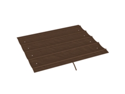 Cobertura Dupla para Gazebo de 3x4 metros, Oxford 600d, Drenagem, Café, SINI TECH STORE