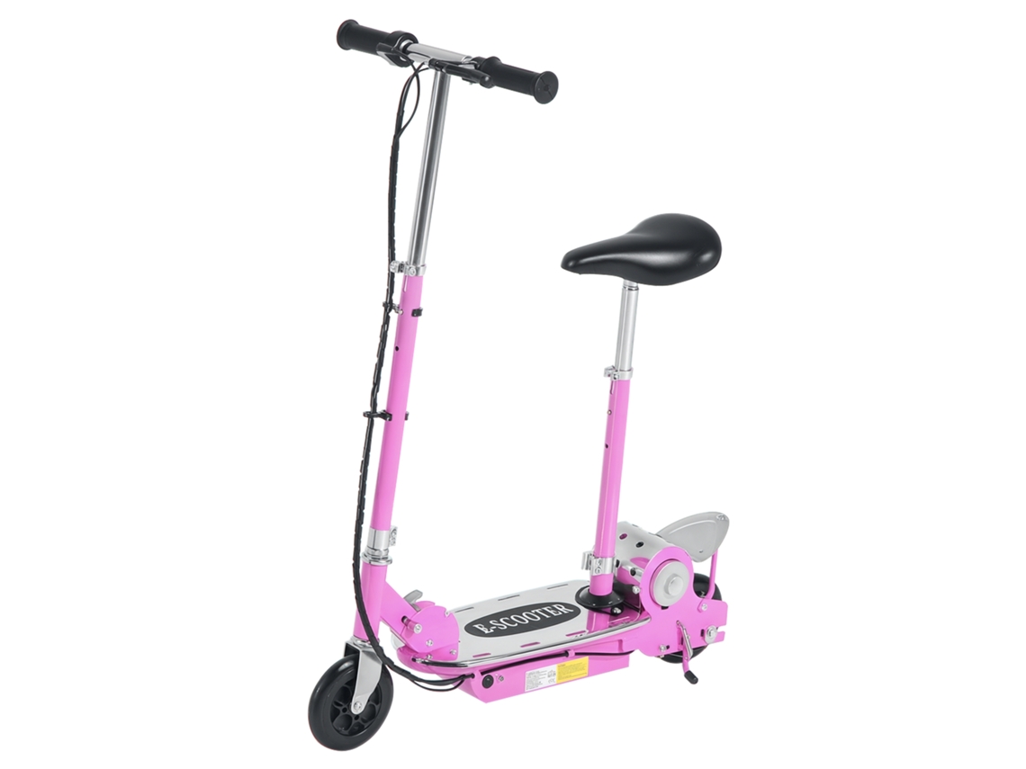 Patinete Elétrico Infantil Com Assento Rosa