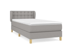 Box Spring Bed, Box Spring Beds Vidaxl Cinzeto Tecido (80 X 200 Cm)