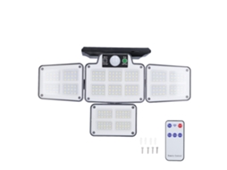 Luminária Solar Led para Exterior com 4 Cabeças Ajustáveis CHABERLU