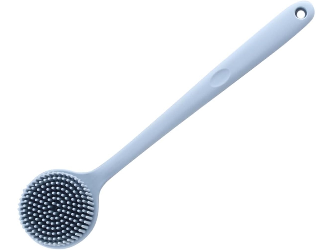 Lurelia Escova De Silicone Para Banho De Cuidado Corporal, Silicone Macio, Cabo Longo E Pega Ergonómica, Higiene Completa Confortável