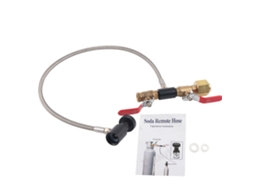 Adaptador de Recarga de Cilindro Co2 com Mangueira 24" para Tanque de Soda Cga320 Sem Medidor