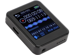 Gravador Vocal, Cronométrico Une Touche Ativo Por Voix Ai, Numérique, Prêmio Casque Leitor Mp3 Conferências,