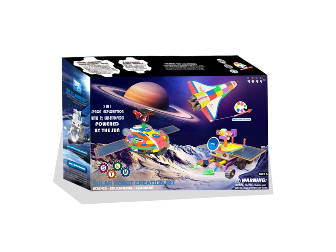 Brinquedo De Robô Solar 3 Em 1 Brinquedos De Montagem Kit De Ciência Diy Para Crianças Presente