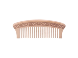 Pente De Madeira De Pêssego Natural Com Dentes Largos Para Massagem, Beleza E Cuidados Com Os Cabelos Jinyubo Store