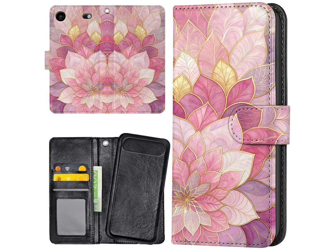 Capa Carteira/capa Com Estampa De Flor Para Iphone 17 Air