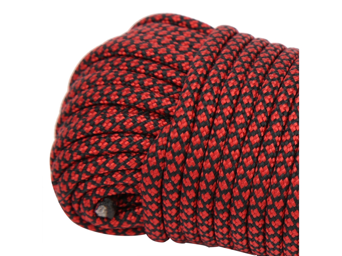 Corda de Paracord 9 Núcleos para Resgate, Camping, Pulseiras, 20 M, Vermelha AQUAFORGE