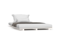 Bed Frame, Bed Frames Vidaxl Branco Madeira De Pinho (90 X 200 Cm)