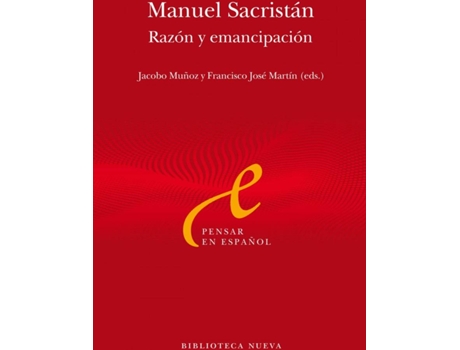 Livro Manuel Sacristán de José Francisco Martín Y Jacobo Muñoz (Espanhol)