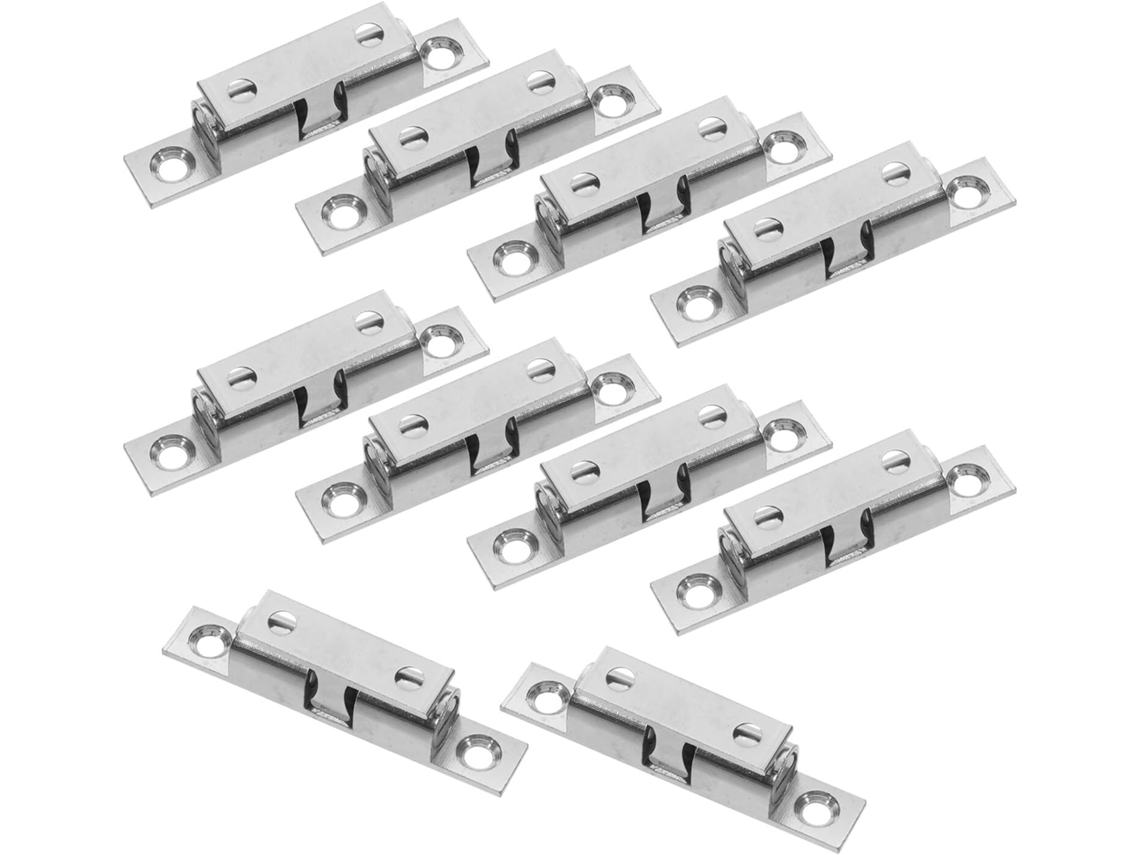 Conjunto de 10 fechaduras de esfera sensíveis ao toque para portas de armário.