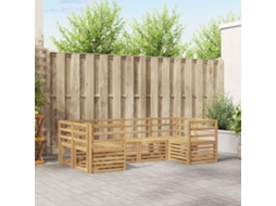 Vidaxl Conjunto De Sofás Para Exterior 6 Unid. Branco