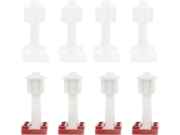 Conjunto De 6 Parafusos Para Assento Sanitário, Acessórios De Plástico Duráveis Para Fixação Da Tampa Do Vaso Sanitário