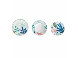 Conjunto de Louça DKD HOME DECOR Porcelana Azul Verde 18 Peças