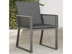 Vidaxl Cadeiras De Jardim Com Almofadões 4 Pcs Vime Pe Preto