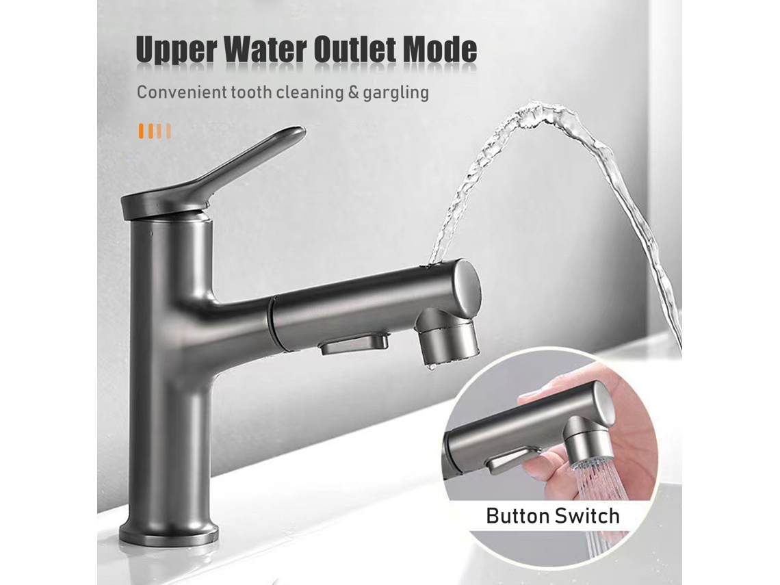 Faucet Cozinha Com 3 Modos De Pulverização 23 Polegadas