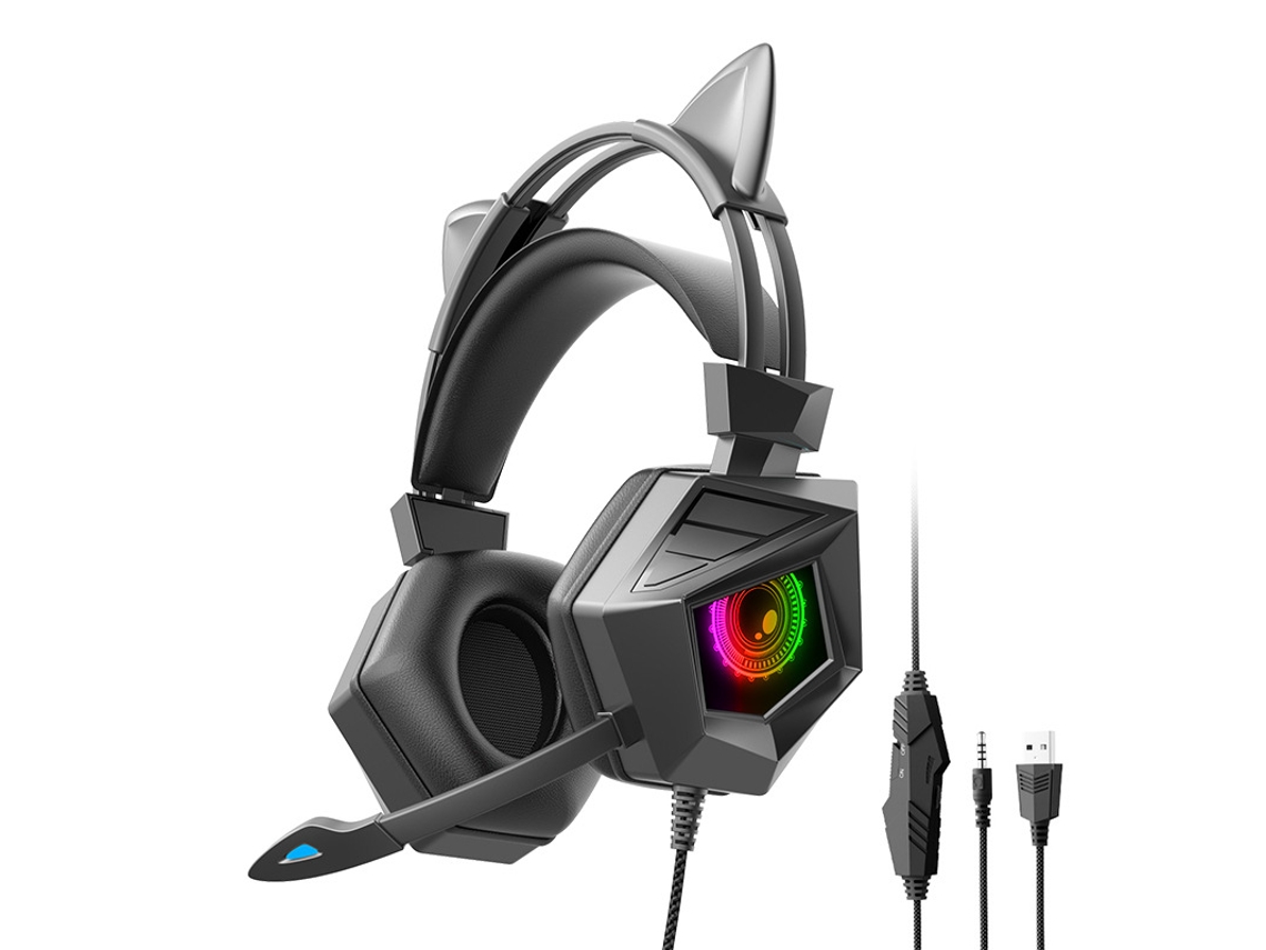 Fone Gamer com Fio, Microfone HD, Som Estéreo 3D, MDUG