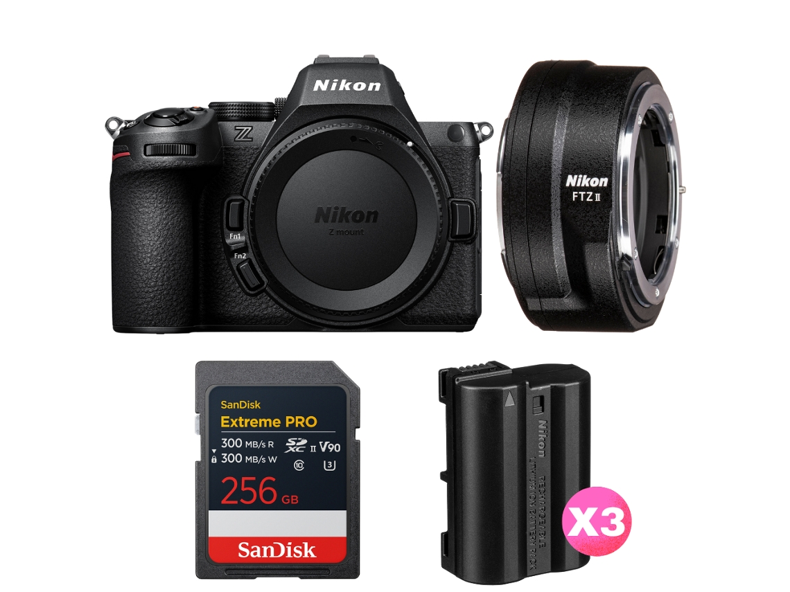 Z5 Ii + Ftz Ii + 1 Sandisk 256gb Extreme Pro Uhs ii Sdxc + 3 Nikon En el15c + Ebook “20 Dicas para Fotos Que Impressionam” NIKON