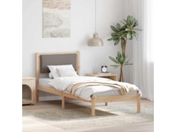 Vidaxl Estrutura Da Cama Cinzento-acastanhado 80 X 200 Cm