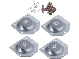 Lifkome Conjunto De 6-conectores Pés Mesa Com Placas Ferro Chanfradas Para