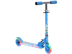 Patinete Infantil Dobrável Para Crianças De 3 A 7 Anos, Com Rodas De Pu Iluminadas E Música, 67 X 32 X 78 Cm, Azul.