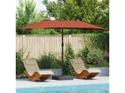 Vidaxl Guarda-sol De Jardim Terracota 385 X 209 X 244 Cm
