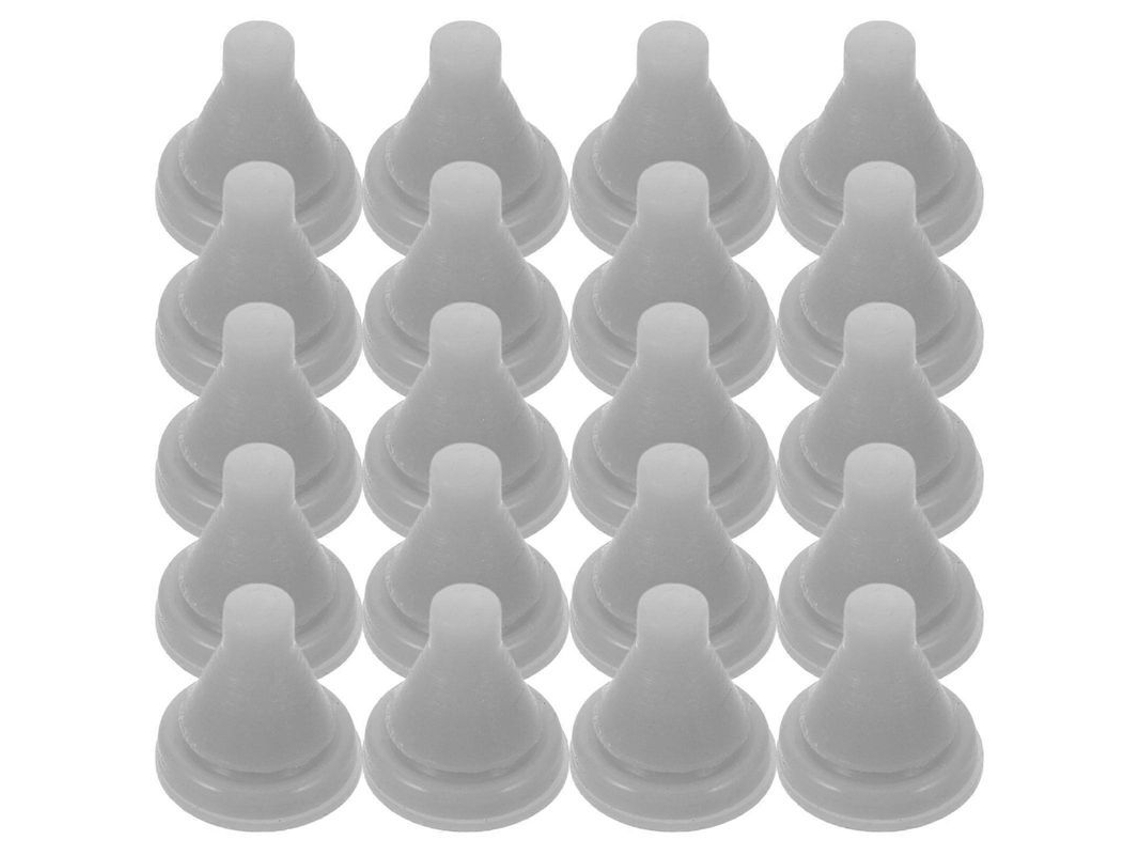 Bicos De Duche Em Silicone: Fácil Instalação, Durabilidade E Fluxo De Água Melhorado - 50 Unidades Cinza