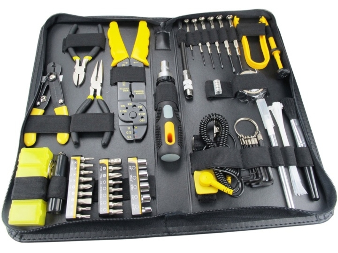 Sprotek Stk 8918, Kit De Ferramentas Para Pc Com 58 Peças, Cinza Brilvibera