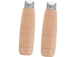 Topbathy Besportble Conjunto de 6 Cabos Madeira Maciça para Facas Cozinha, Reposição Corte, Cozinha Chinesas