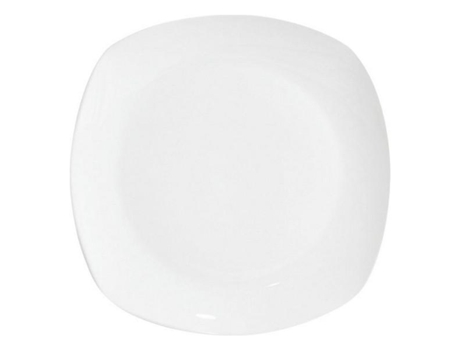 Conjunto de pratos La Mediterránea Connor Porcelana Branca (4 Peças) (25,5 x 25,5 x 2,5 cm)