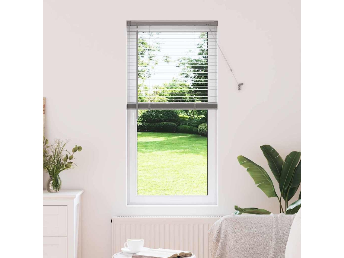 Vidaxl Persianas Venecianas Prateado 130 X 65 Cm Alumínio