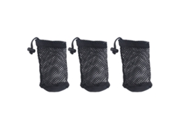 Conjunto de 3 Bolsas de Malla para Pelotas de Golfe Organizador 12 a 16 Pelotas S/MARCA