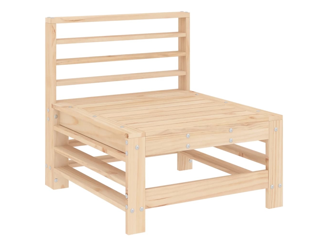 Conjunto 1 Sofá De Centro Para Jardim Vidaxl Marrom Madeira De Pinho Maciça (57.5 X 63.5 X 60 Cm)