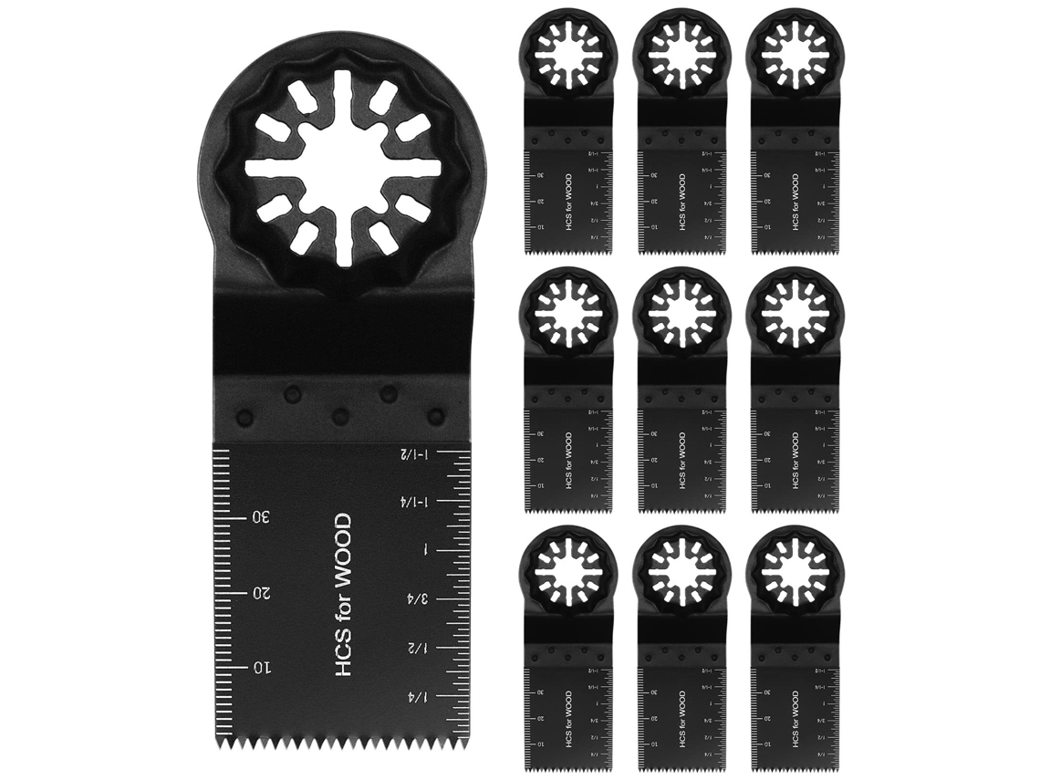 20 Lâminas De Serra Oscilantes De 34 Mm Para Bosch, Fein, Makita E Mais. Zeuxo