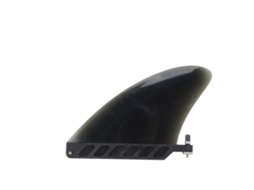 Aleta De Prancha De Surf 4.6in Tpu Leve Controle Aprimorado Design Estiloso Para Longboard Preto
