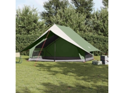 Vidaxl Barraca Familiar Com Telhado Verde E Branco 315 X 286 X 200 Cm