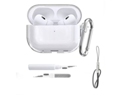 Capa Zruxe Para Airpods Pro 3 Tpu Transparente (carregamento Sem Fios, Acessórios Incluídos)