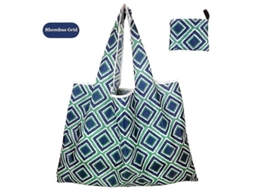 Bolsa Grande de Tecido Oxford Grosso, Ombro Grande, Ecológica, Reutilizável, Portátil, Feminina Dob Rável, Compras. GOKOCO