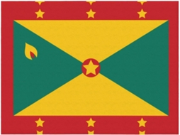 Manta de Flanela Ultramacia Phayah com Estampa da Bandeira Granada Ideal para Sofá Cama Sala Estar Escritório