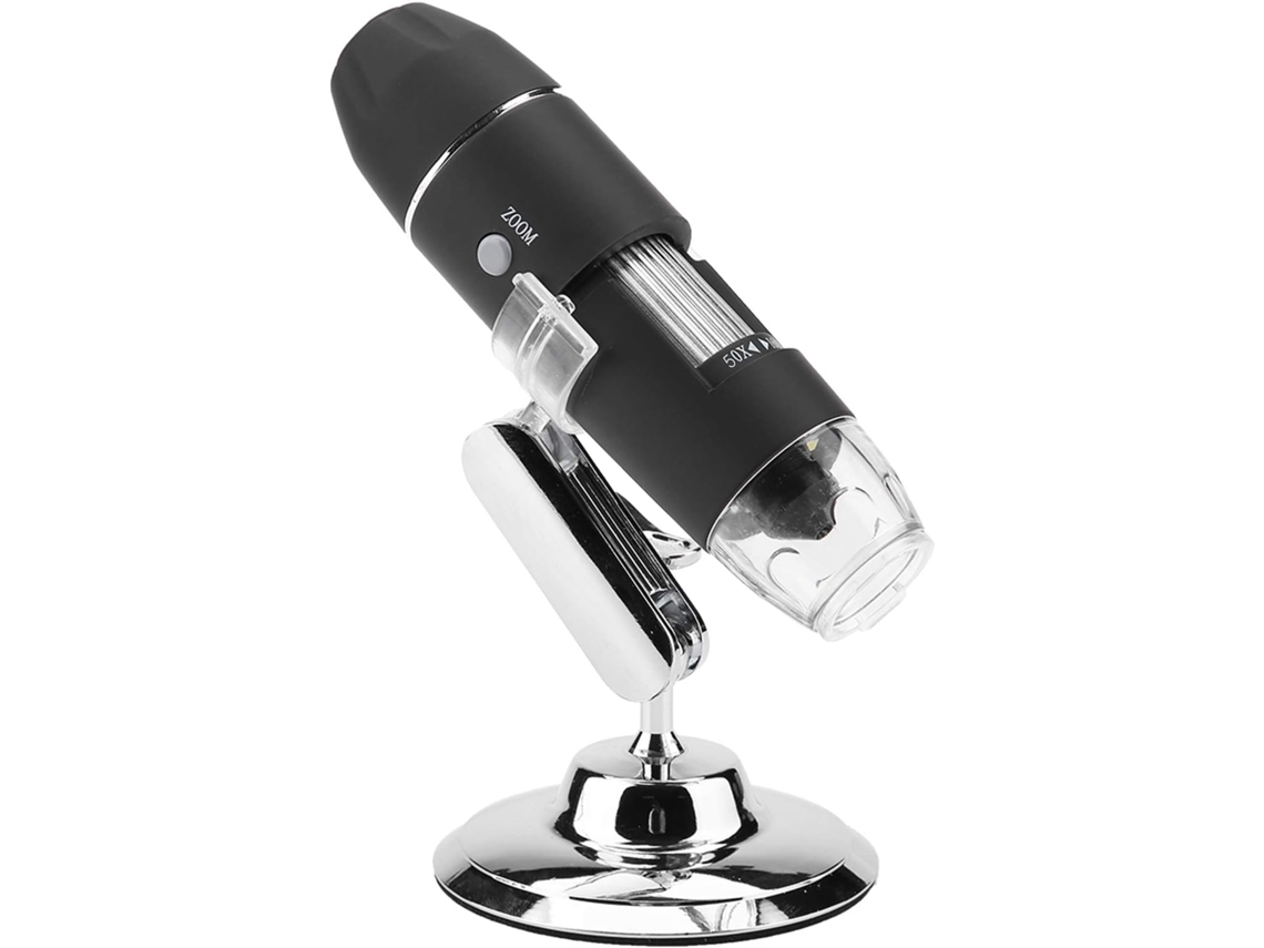 Microscópio Eletrônico Portátil Hd 1600x 2mp Com Lupa Usb
