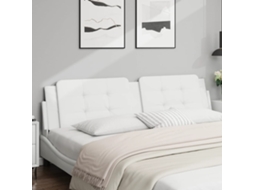 Vidaxl Almofadão De Cabeceira Zadar 193 Cm Couro Artificial Branco