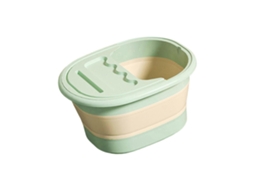 Banheira Dobrável Para Os Pés, Balde Banho De Spa Pés Com Massageador Camping.