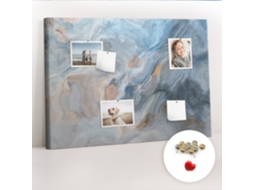 Painel De Cortiça Para Parede Padrão De Mármore Para O Escritório Espelharte (70x100 Cm)