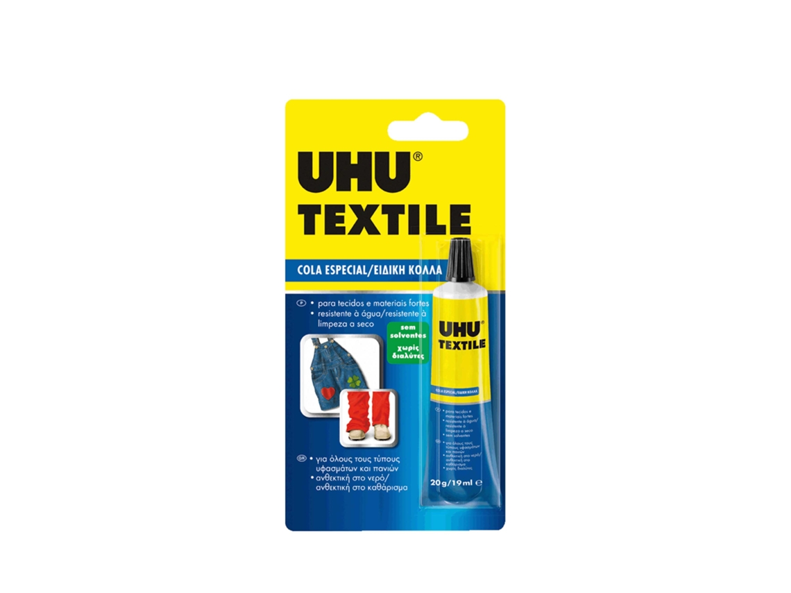 Tubo Cola Uhu Têxtil Blister 20gr